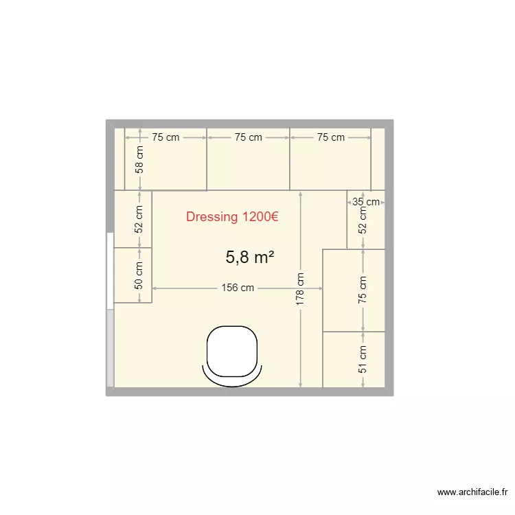 dressing. Plan de dressing. Plan de