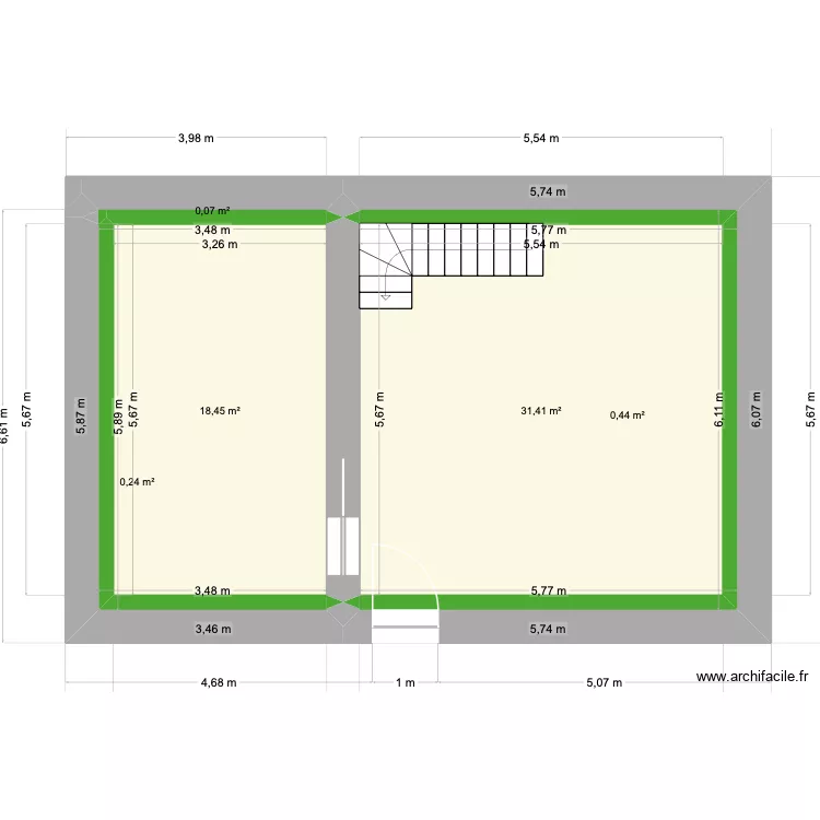C&eacute;line 1. Plan de 10 Pièces et 103 m²