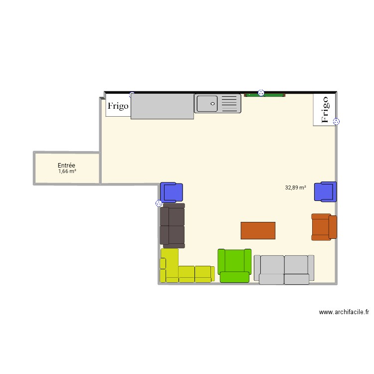 Salle tv. Plan de 0 pièce et 0 m2