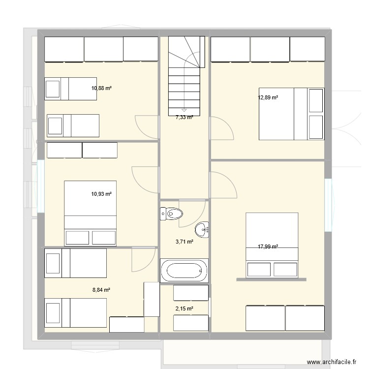 PALATOLE V2 haut. Plan de 17 pièces et 236 m2