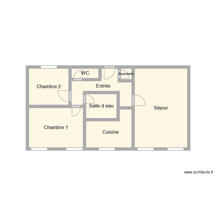 2510 GESTIN N°4. Plan de 8 pièces et 15 m2