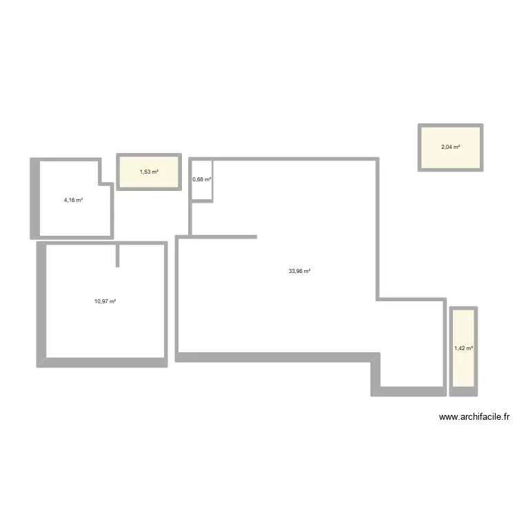 Bat C1 - Lot 71. Plan de 7  et 55 m²