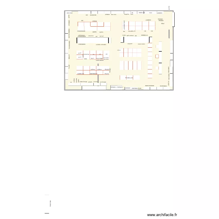 MAG 111. Plan de 1  et 281 m²