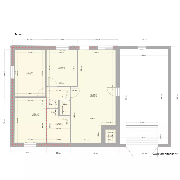 surface habitable 81.17. Plan de 