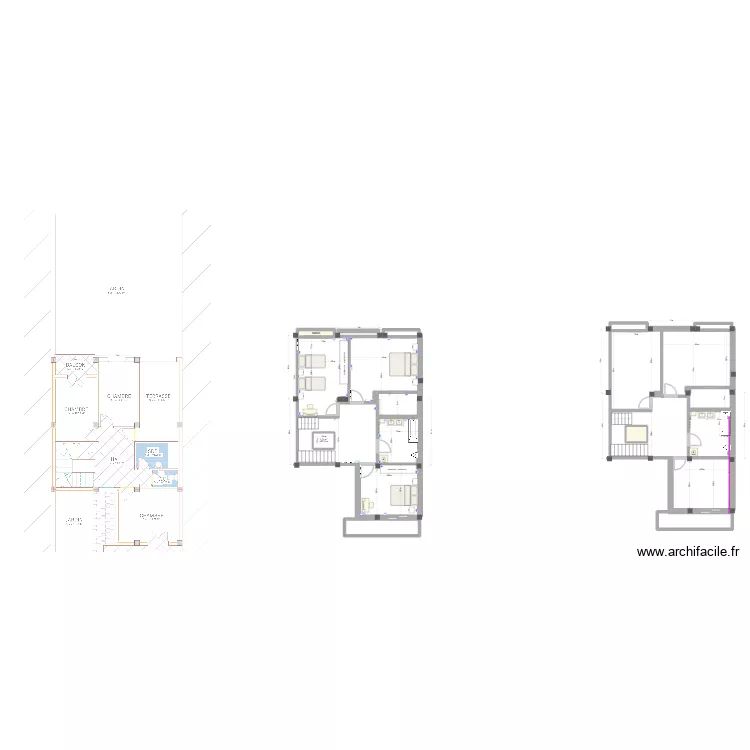 Etage 1 Electricité. Plan de 4 et 6 m² Etage 1 Electricité. Plan de 4 et 6 m²