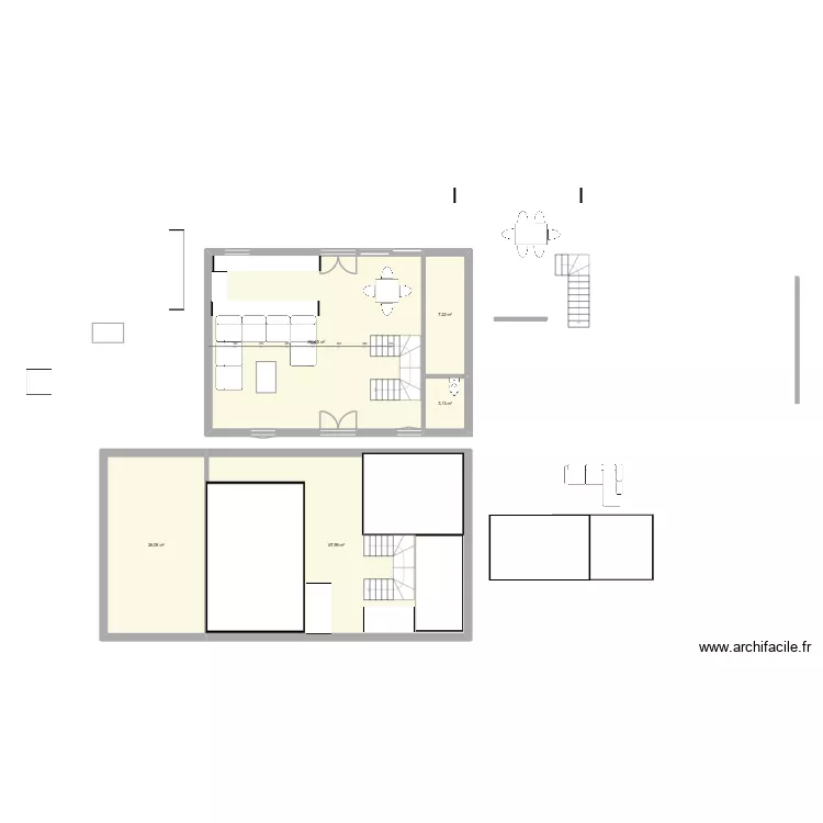 DRAFT 1 MAISON. Plan de 5  et 159 m²