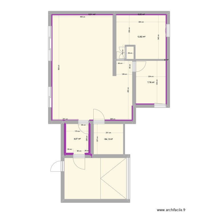 PROJET BROMBLET MANCHOT. Plan de 12 pièces et 99 m2