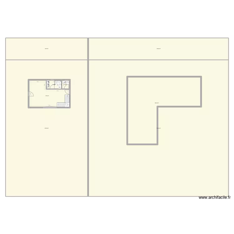 aussonne garage apres travaux. Plan de 