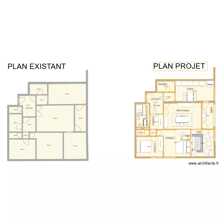 APPARTEMENT 37 AV AMEDEE MERCIER. Plan de 