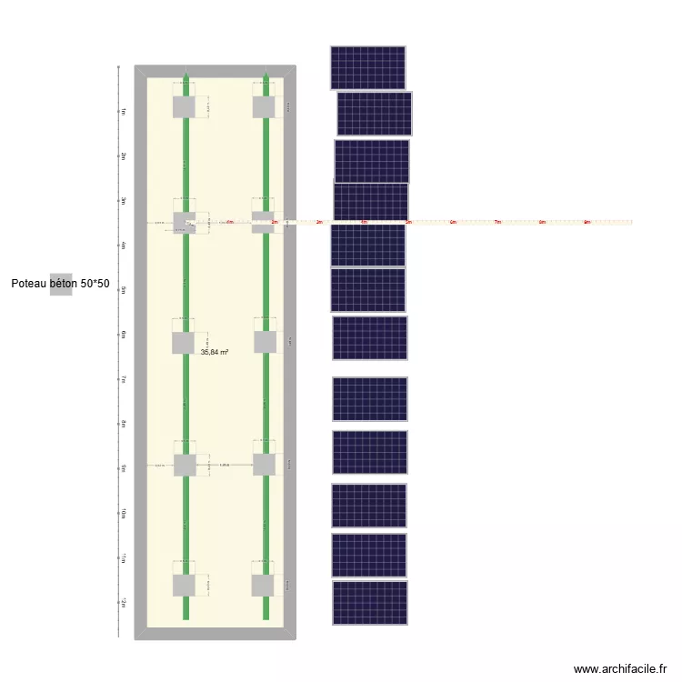 champ solaire dulud. Plan de 1 et 36 m² champ solaire dulud. Plan de 1 et 36 m²