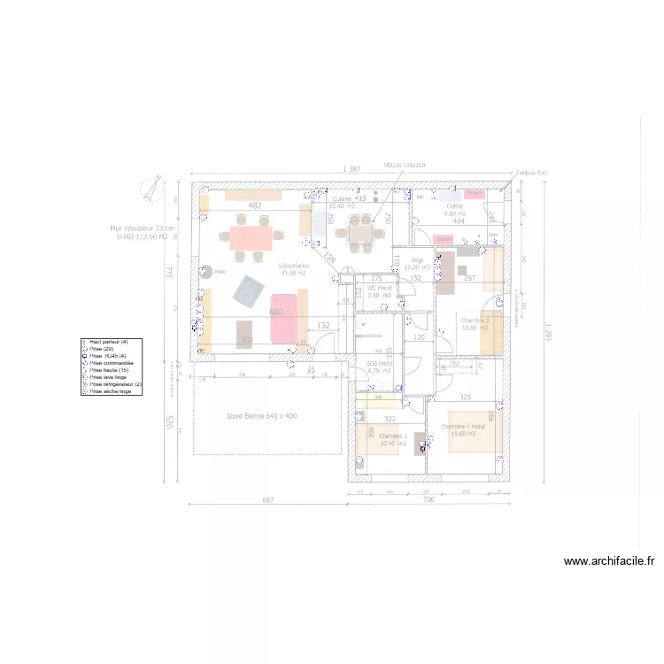 Plan Elec Muzillac Prises Modifié. Plan de Plan Elec Muzillac Prises Modifié. Plan de