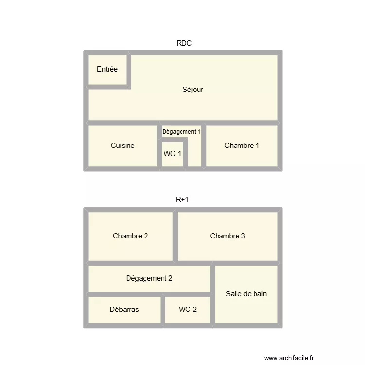 MAILLOUX. Plan de 12 et 25 m² MAILLOUX. Plan de 12 et 25 m²