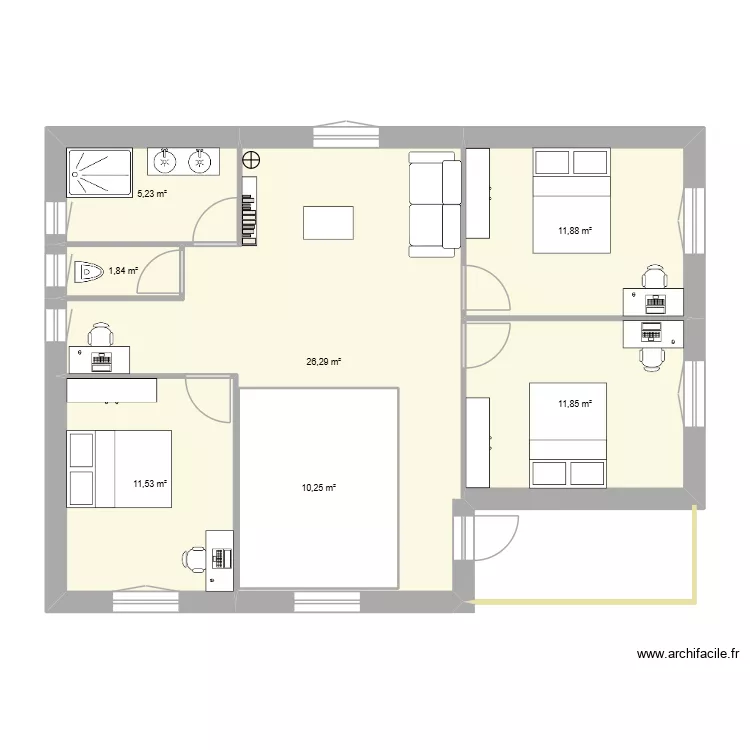 03-10 avec sous-sol. Plan de 