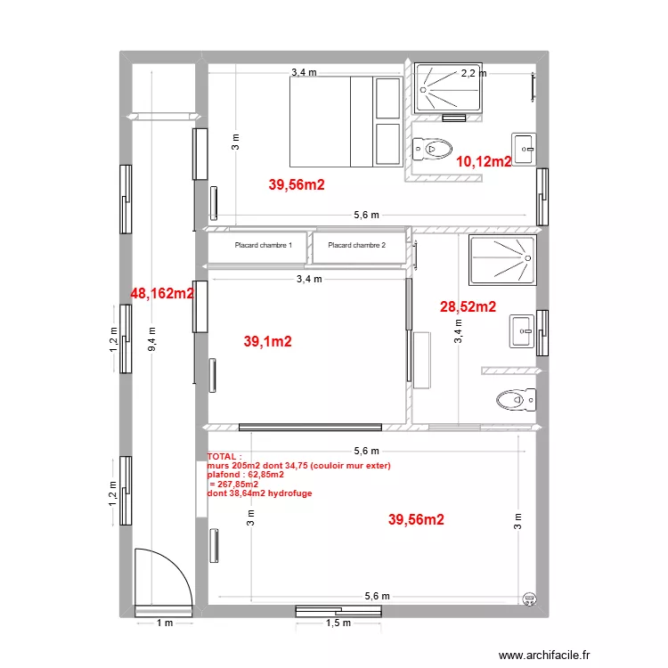 RDC La Llagonne.Mathias.placo. Plan de 