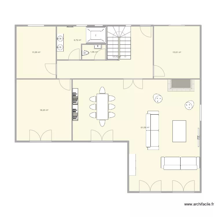 Nouvelle maison . Plan de 