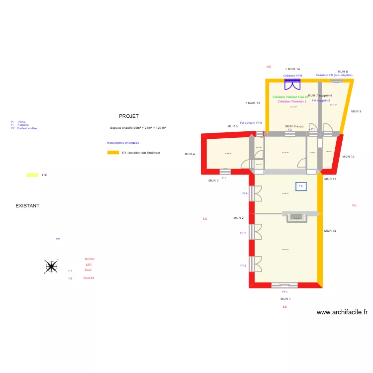 BOUARD Magali_ Projet. Plan de 11  et 121 m²