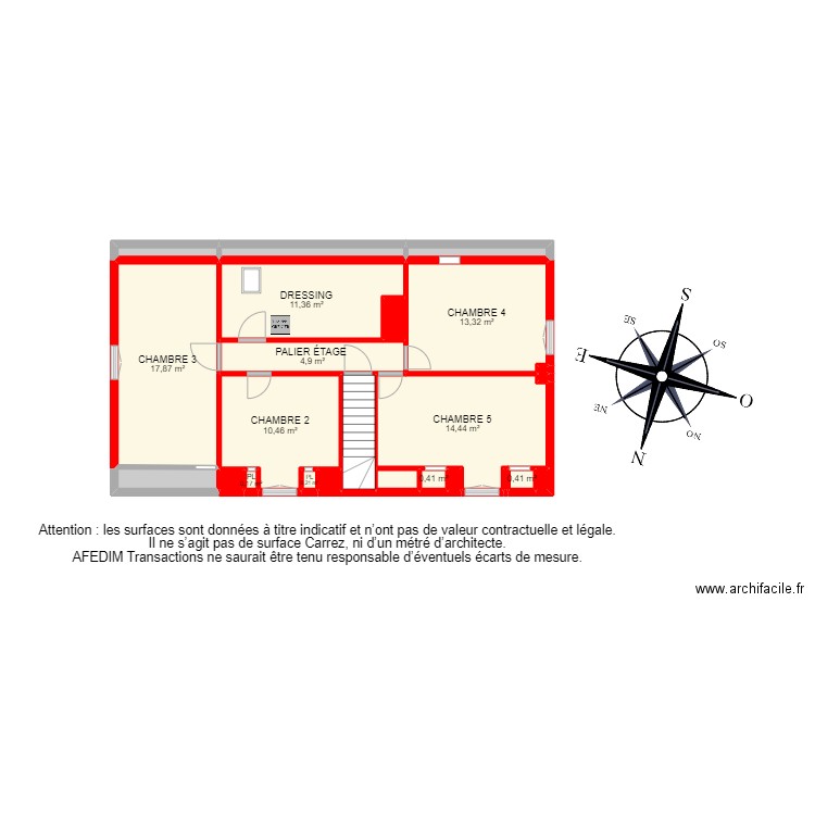 BI 15213 - . Plan de 36 pièces et 193 m2