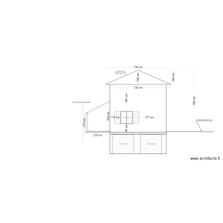 PCMI 5 plan FACADE EST 2. Plan de 0 pièce et 0 m2