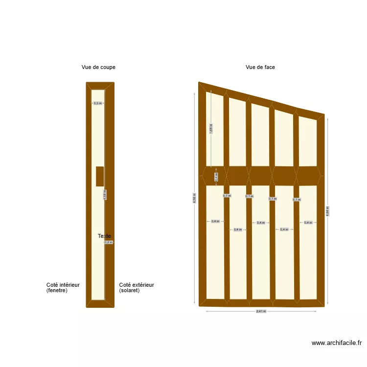 D&eacute;tail persiennes. Plan de 