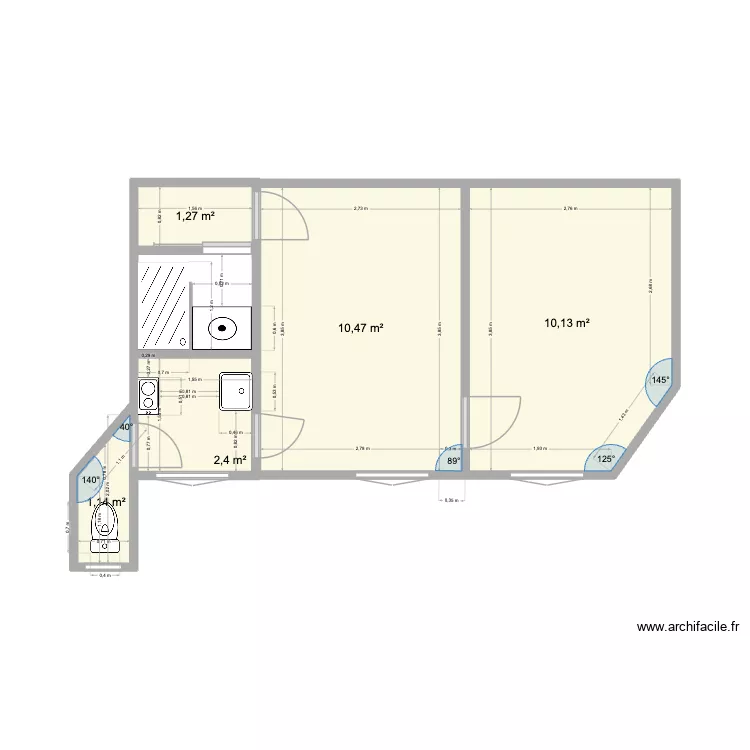 faie felix 2. Plan de 5 et 25 m² faie felix 2. Plan de 5 et 25 m²