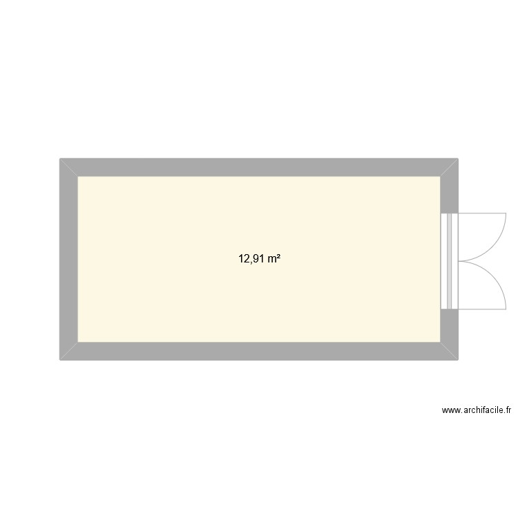 kasteelstraat 121. Plan de 1 pièce et 13 m2