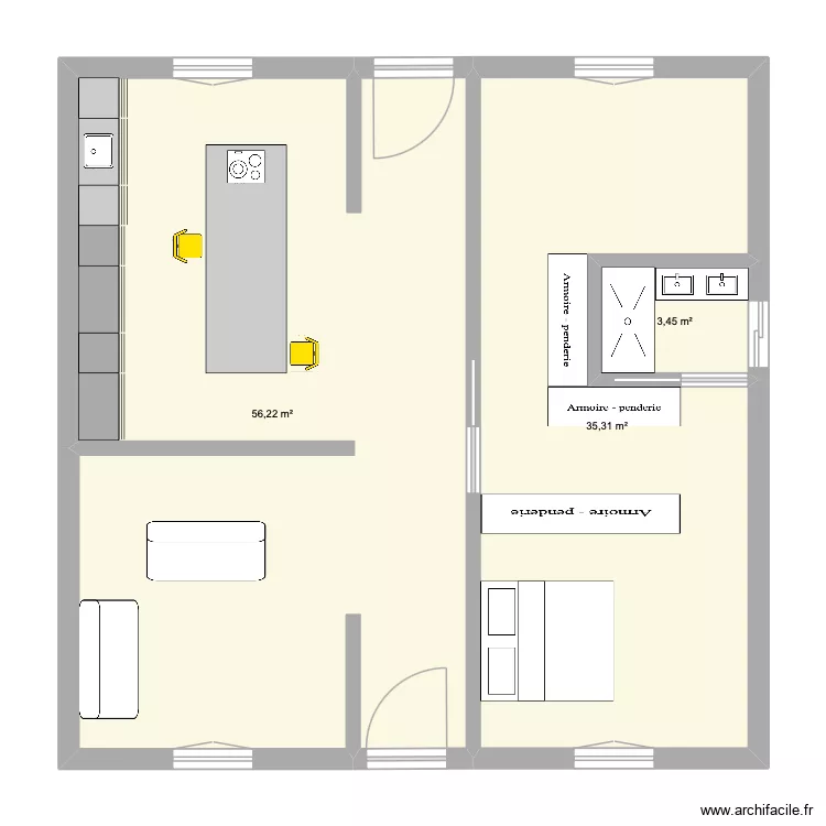maison 1. Plan de 4 et 94 m² maison 1. Plan de 4 et 94 m²