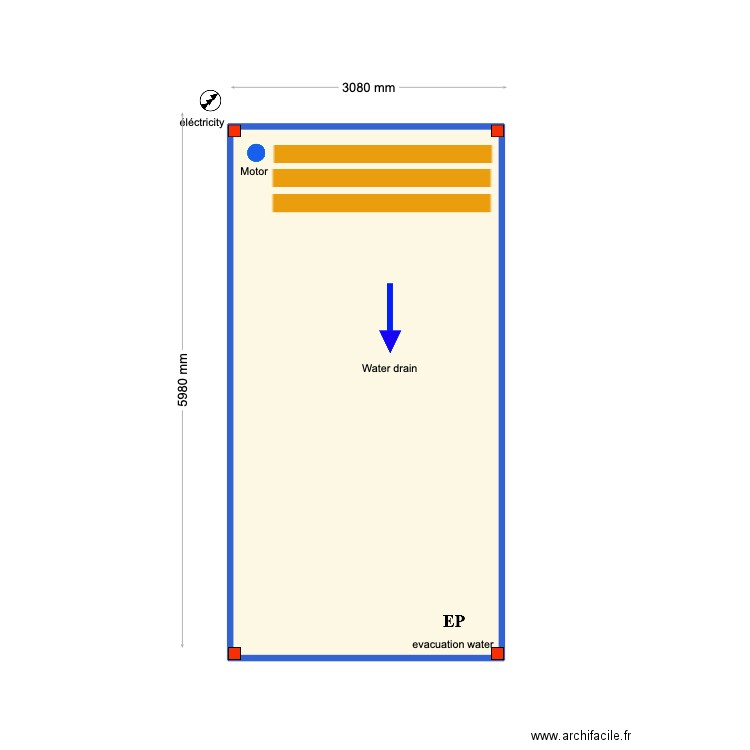 James Mcgorm. Plan de 1 pièce et 18 m2