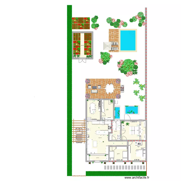 MAISON RIAILLE. Plan de 9  et 124 m²