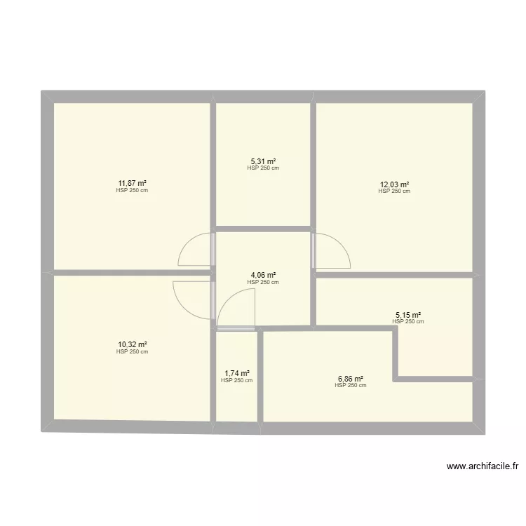 COSTA V1 ETAGE. Plan de 