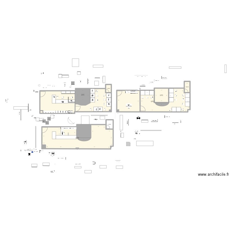 plan centre ville agence formation 1. Plan de 13 pièces et 151 m2
