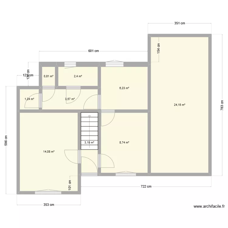 Maison 1. Plan de 