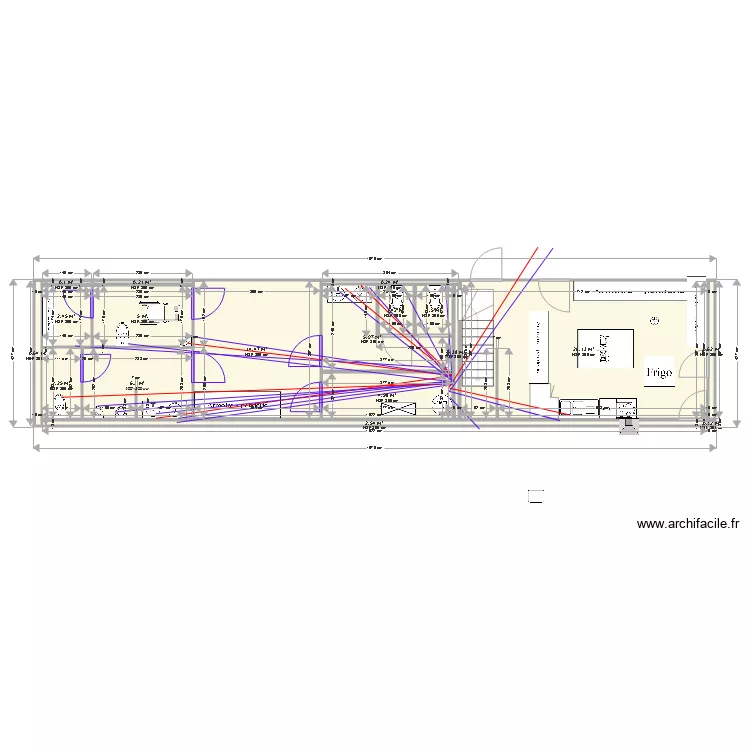 TIOILETTE per. Plan de 18  et 77 m²