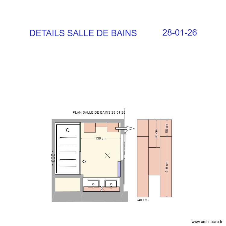 PLAN SALLE DE BAINS 28-01-26. Plan de 0 pièce et 0 m2