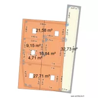 Maison Gite TOITURE avec création de deux vélux