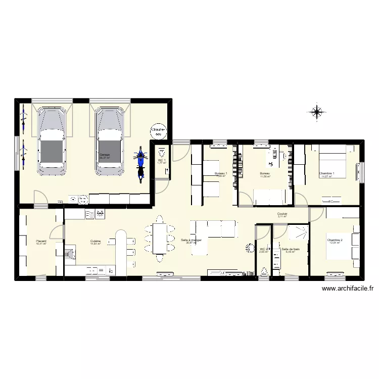 maison 13 FESSEL. Plan de 12  et 175 m²