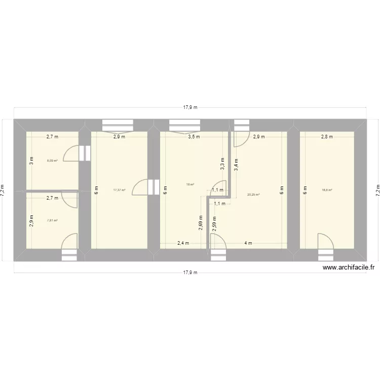 MAISON CHAI. Plan de 