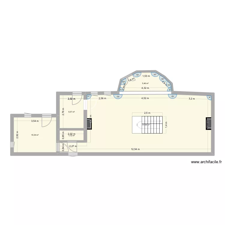 Principal. Plan de 5 et 74 m² Principal. Plan de 5 et 74 m²
