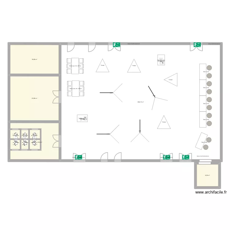 Salle Barbara original jean. Plan de 11 Pièces et 308 m² Salle Barbara original jean. Plan de 11 Pièces et 308 m²
