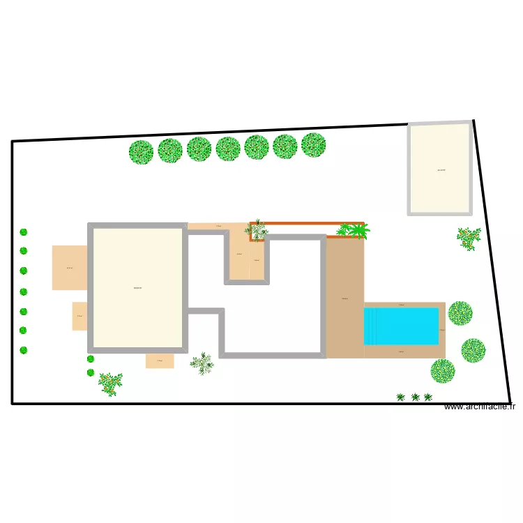 Amgt Ext. Plan de 2 et 104 m² Amgt Ext. Plan de 2 et 104 m²