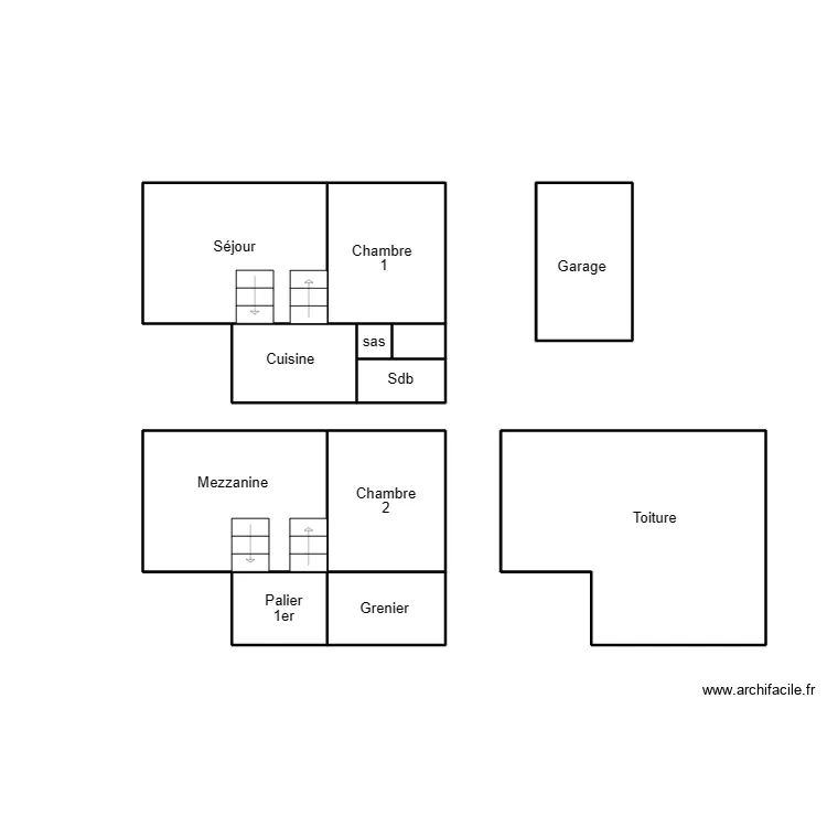 PONT LABBE POUHAL. Plan de 