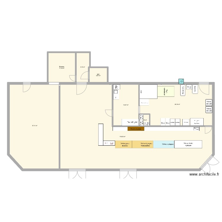 Projet Pouts nay 1. Plan de 8 pièces et 252 m2
