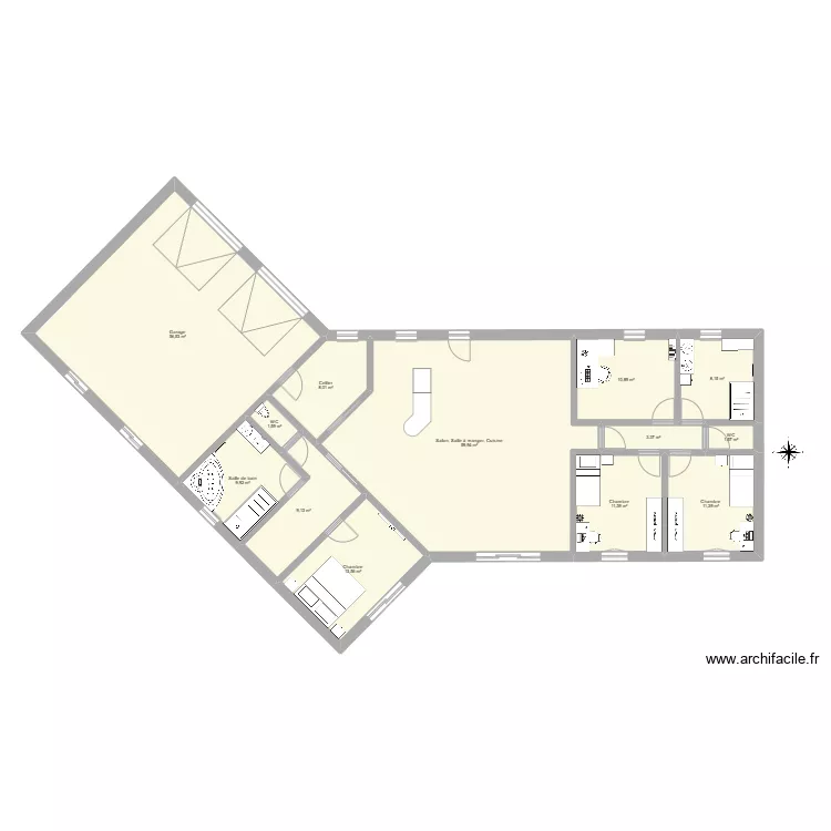 Famille Lassalle. Plan de 