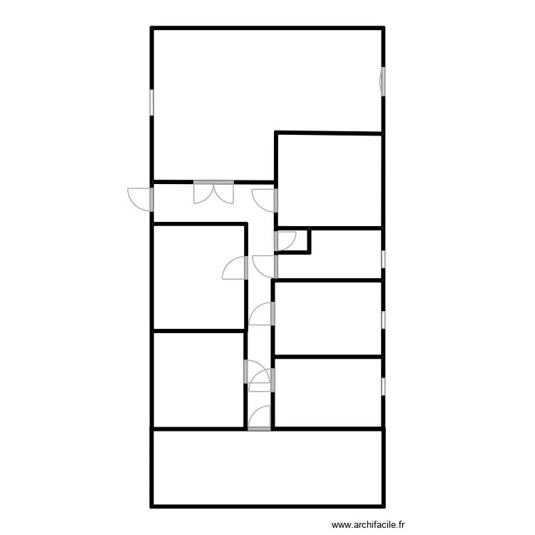 gaudin. Plan de 6 pièces et 111 m²