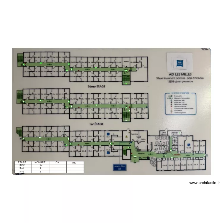 ibis aix. Plan de 
