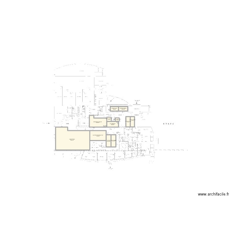 test ru caen. Plan de 12 pièces et 363 m2