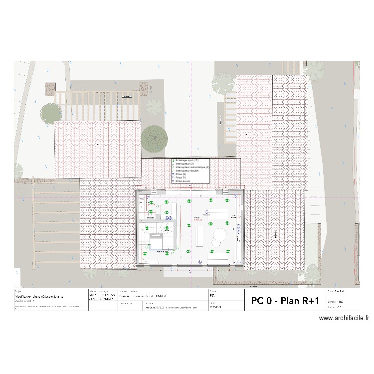 R+1. Plan de 0 pièce et 0 m2