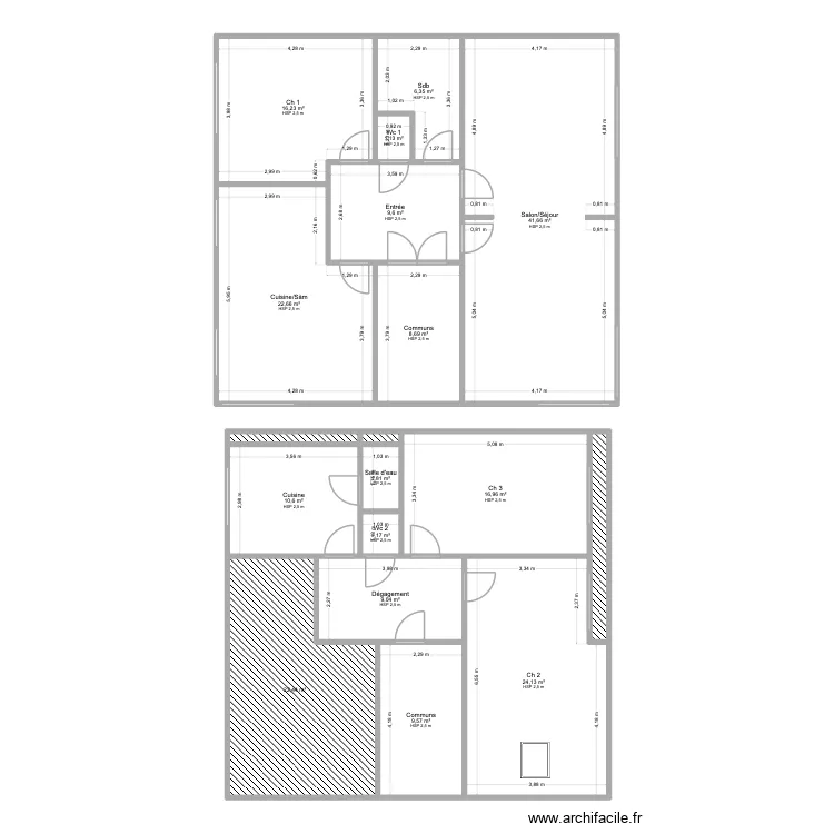 GEOFFROY 3. Plan de 18 Pièces et 206 m² GEOFFROY 3. Plan de 18 Pièces et 206 m²