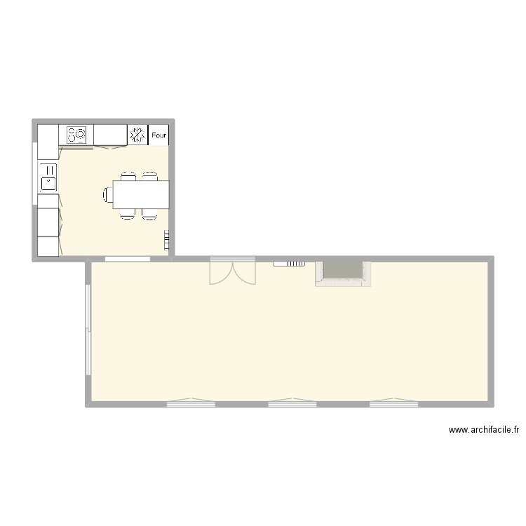 MATHILDE SIMENEL. Plan de 2 pièces et 60 m2