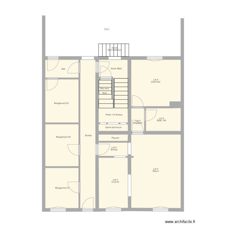 780807940-HOUILLES-BOURREAU-CROQUIS-A. Plan de 58 pièces et 394 m2