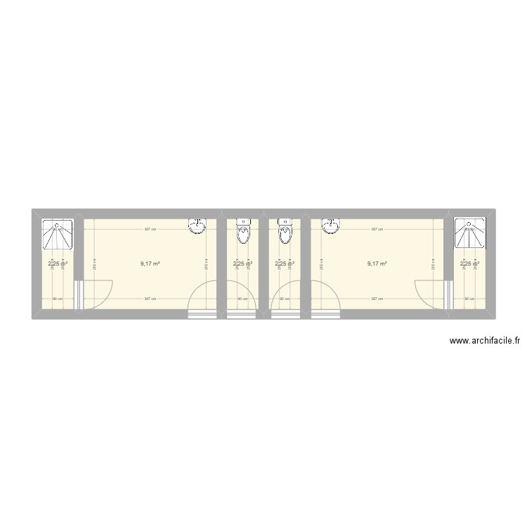 WC SDB. Plan de 0 pièce et 0 m2